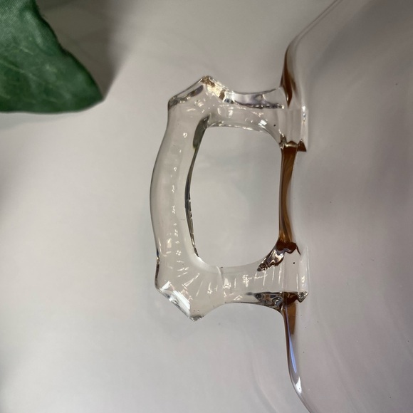 Blush Pink Depression Glass Footed Dish with Handles - Picture 5 of 14